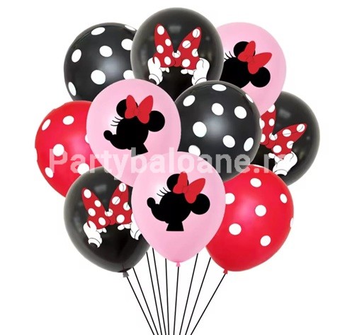 SET 10 BALOANE LATEX MINNIE - 30 CM