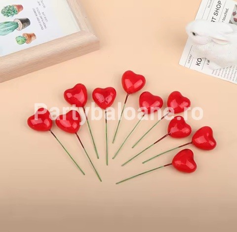 SET 10 DE TOPPERE 3D PENTRU TORT INIMI ROSII