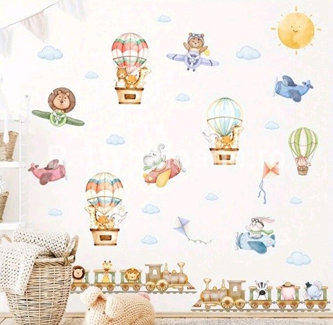 STICKER DECORATIV PENTRU PERETE - ANIMALE SAFARI COD 440
