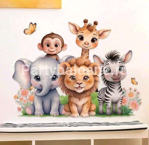 STICKER DECORATIV PENTRU PERETE - ANIMALE SAFARI COD 446