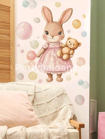 STICKER DECORATIV PENTRU PERETE - IEPURE COD 445