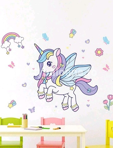 STICKER DECORATIV PENTRU PERETE - UNICORN COD 439