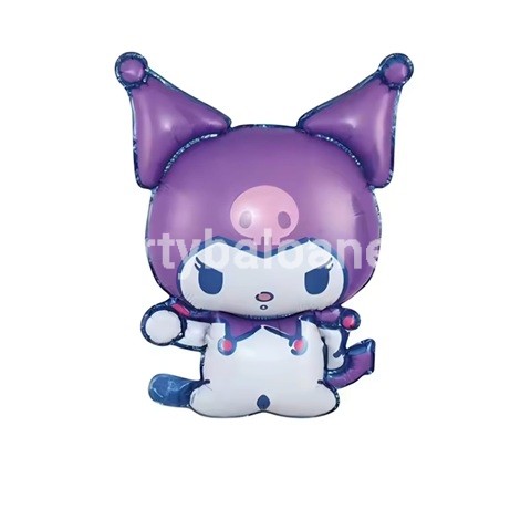 BALON FOLIE PERSONAJ HELLO KITTY SANRIO KUROMI MOV 62 CM