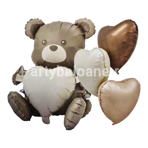 SET 4 BALOANE FOLIE - URS , INIMI