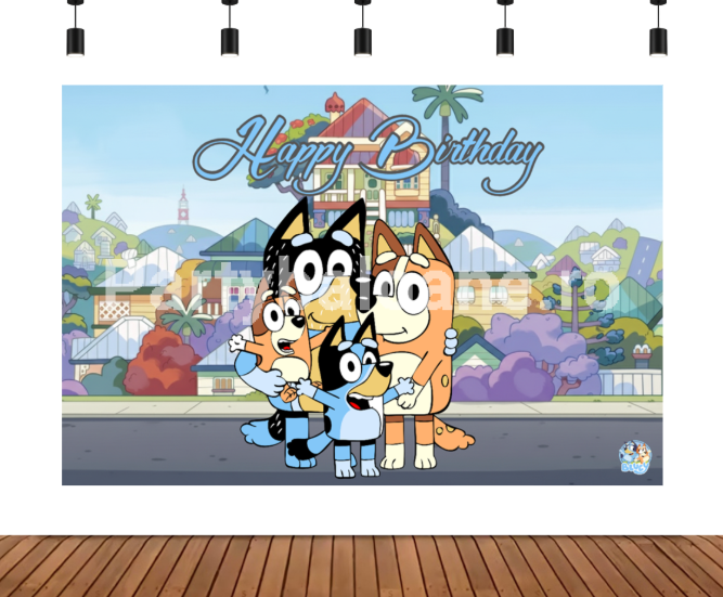 BACKGROUND TEXTIL PENTRU ARANJAMENT ARCADA BLUEY COD 503