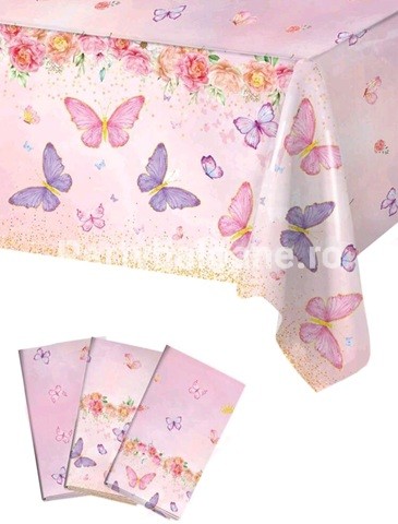 FATA DE MASA CU FLUTURI - 220 cm x 130 CM