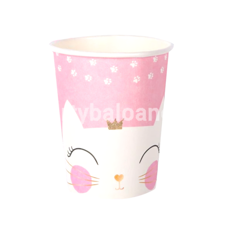 SET PAHARE DIN CARTON PISICA 250 ML