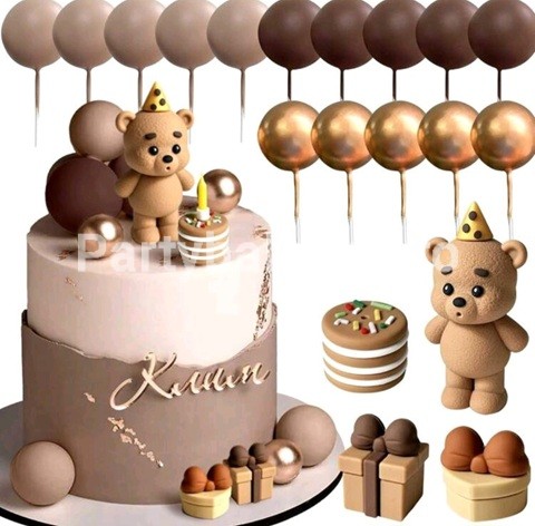 SET 19 TOPPERE 3D PENTRU TORT – URS ,BILE , CADOURI SI TORT – TOP 101