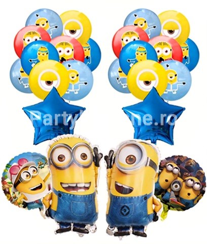 SET 22 BALOANE FOLIE SI LATEX - MINION