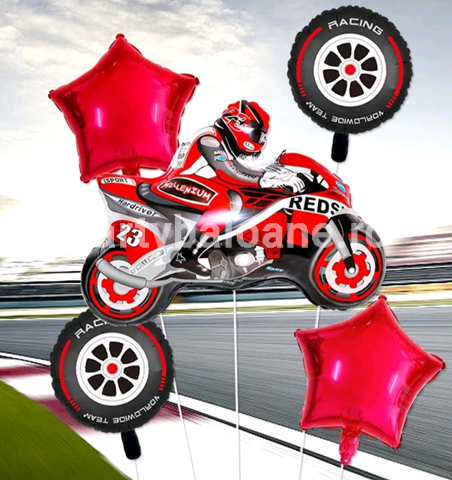 SET 5 BALOANE FOLIE CURSE - RACING , MOTOCICLETA