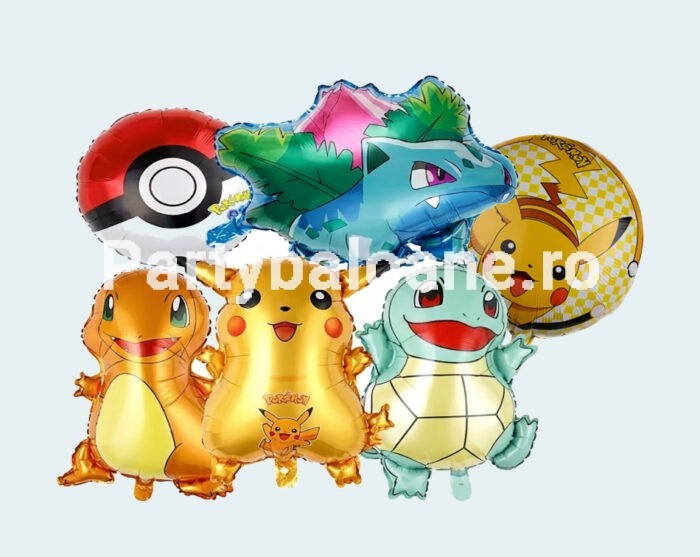 SET 6 BALOANE FOLIE POKEMON PICKACHU