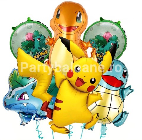 SET 6 BALOANE FOLIE POKEMON PICKACHU