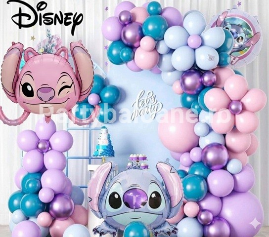 SET GHIRLANDA CU BALOANE - STITCH SI LILO COD 555