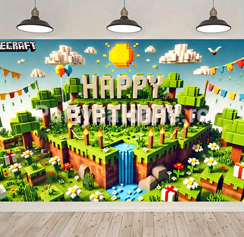 BACKGROUND TEXTIL PENTRU ARANJAMENT ARCADA MINECRAFT COD 520