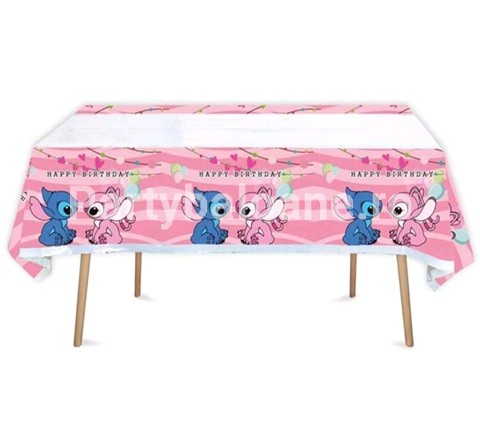 FATA DE MASA PARTY - STITCH ROZ 180x108 CM