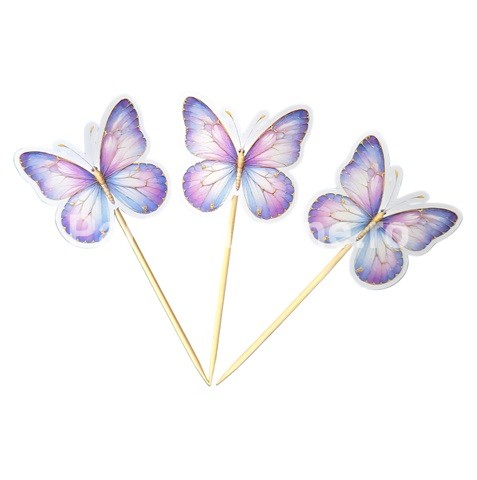 SET 12 SCOBITORI DECORATIVE – FLUTURI MOV