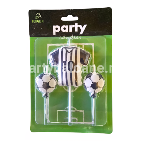 SET 3 LUMANARI TEMATICA FOTBAL