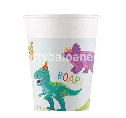 SET 8 PAHARE DINOZAURI 200 ML