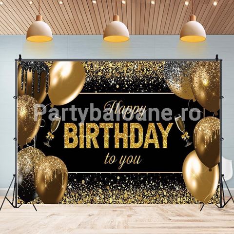 BACKGROUND TEXTIL PENTRU ARANJAMENT ARCADA HAPPY BIRTHDAY COD 537