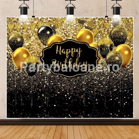 BACKGROUND TEXTIL PENTRU ARANJAMENT ARCADA HAPPY BIRTHDAY COD 538