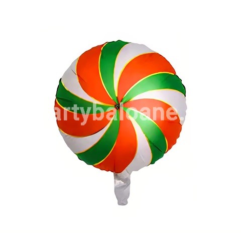 BALON FOLIE ACADEA , BOMBOANA VERDE , ROSU , ALB 45 CM