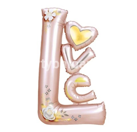 BALON FOLIE LOVE ROSE GOLD 110 CM