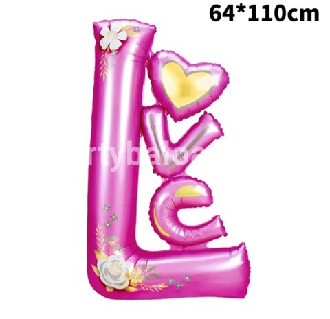 BALON FOLIE LOVE ROZ 110 CM