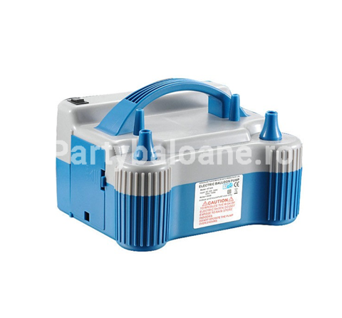 Pompa Electrica Pentru Umflat Baloane, 700 W, Doua Capete de Umflat, din Plastic, Albastru