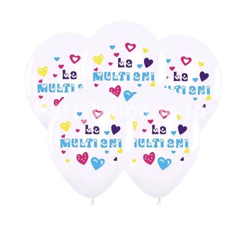 SET 20 BALOANE LATEX - MODEL LA MULTI ANI 30 CM
