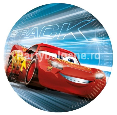 SET 8 FARFURII DIN CARTON CARS VICTORY IS MINE  23 CM
