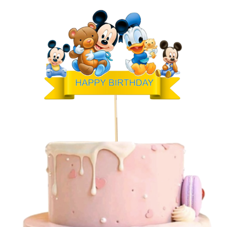TOPPER PENTRU TORT HAPPY BIRTHDAY BABY MICKEY
