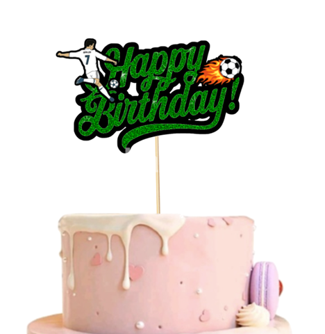 TOPPER PENTRU TORT HAPPY BIRTHDAY FOTBAL , RONALDO
