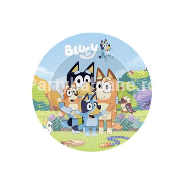 SET 10 FARFURII BLUEY 18 CM