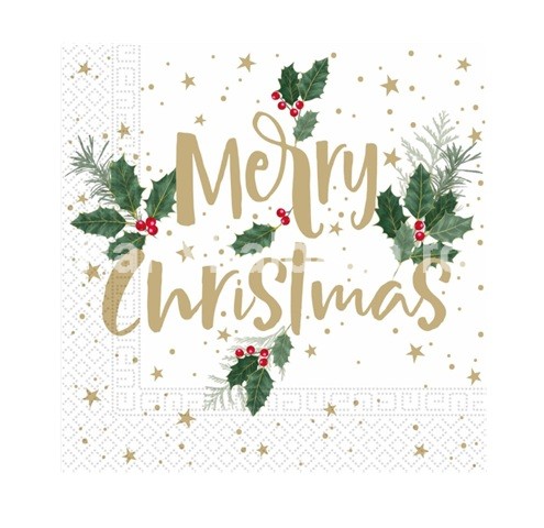 SET 20 SERVETELE DE CRACIUN - MERRY CHRISTMAS