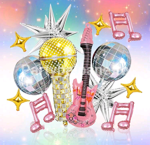 SET 24 BALOANE FOLIE TEMATICA MUZICA , K-POP DEMON HUNTERS