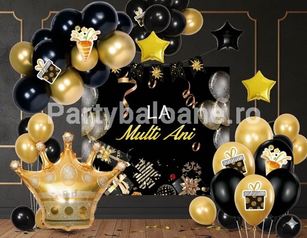 SET ARANJAMENT BALOANE LA MULTI ANI CU BACKGROUND