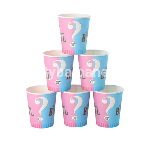 Set 10 Pahare Gender Reveal, Girl or Boy 250 Ml