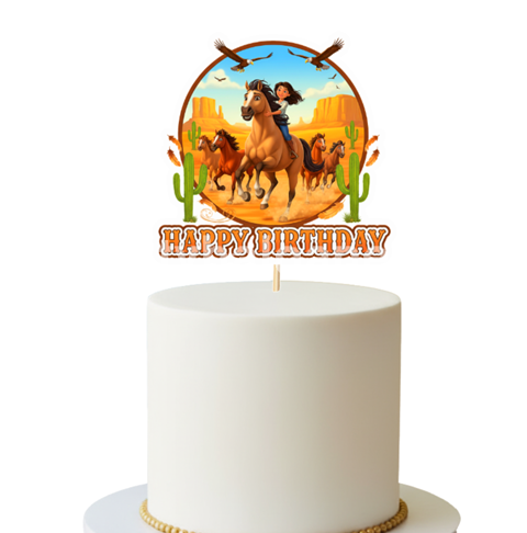 TOPPER PENTRU TORT HAPPY BIRTHDAY - SPIRIT