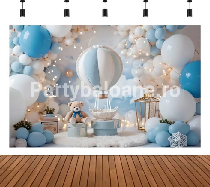BACKGROUND TEXTIL PENTRU ARANJAMENT ARCADA BALOANE SI URS - COD 580B