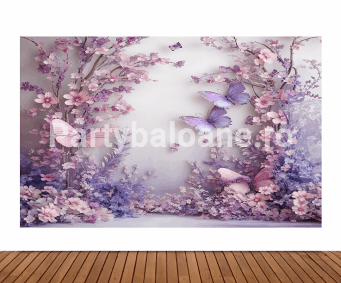 BACKGROUND TEXTIL PENTRU ARANJAMENT ARCADA CU FLORI - COD 549B