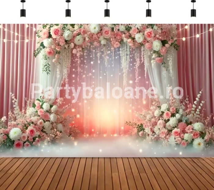 BACKGROUND TEXTIL PENTRU ARANJAMENT ARCADA - FLORI COD 585B