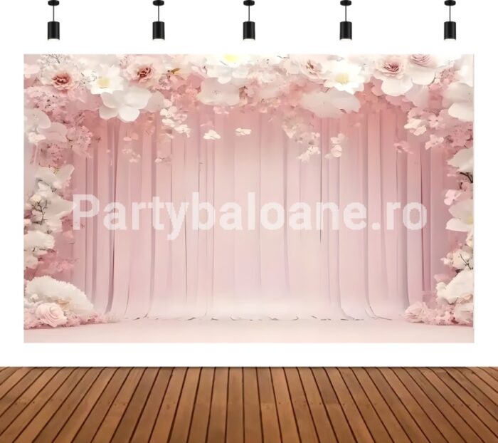 BACKGROUND TEXTIL PENTRU ARANJAMENT ARCADA - FLORI COD 586B