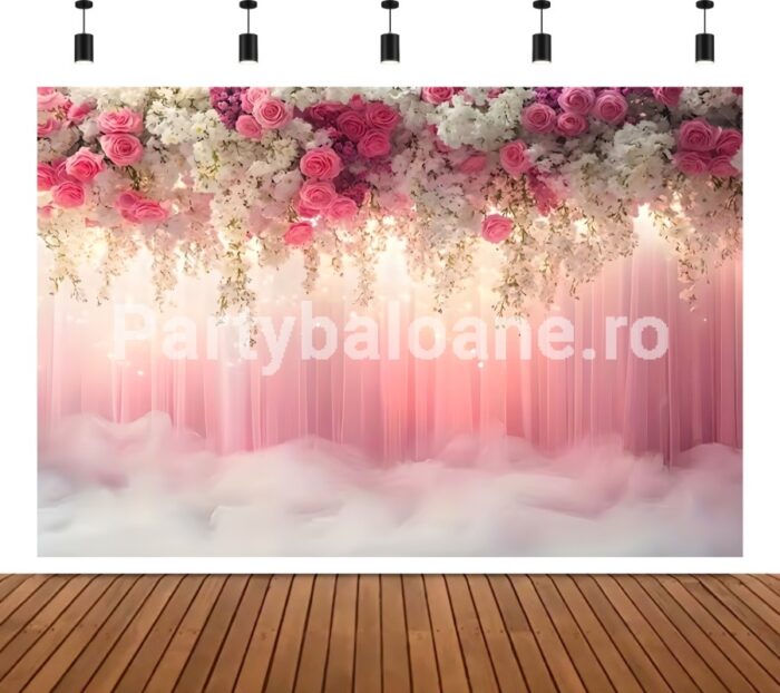 BACKGROUND TEXTIL PENTRU ARANJAMENT ARCADA - FLORI COD 588B