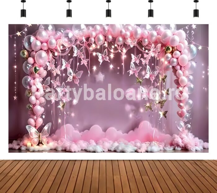 BACKGROUND TEXTIL PENTRU ARANJAMENT ARCADA - FLUTURI COD 591B