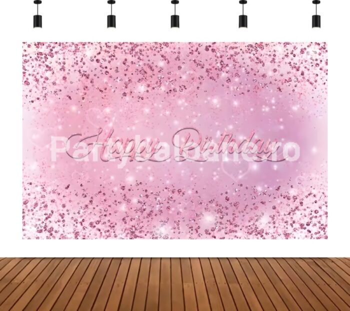 BACKGROUND TEXTIL PENTRU ARANJAMENT ARCADA - HAPPY BIRTHDAY COD 563B