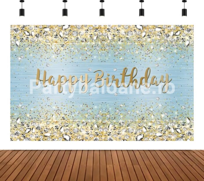 BACKGROUND TEXTIL PENTRU ARANJAMENT ARCADA - HAPPY BIRTHDAY COD 565B