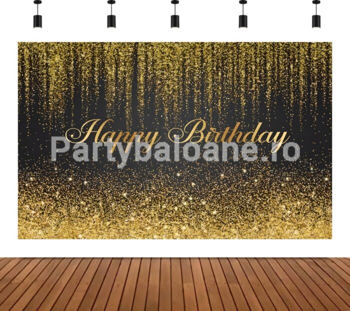 BACKGROUND TEXTIL PENTRU ARANJAMENT ARCADA - HAPPY BIRTHDAY COD 567B