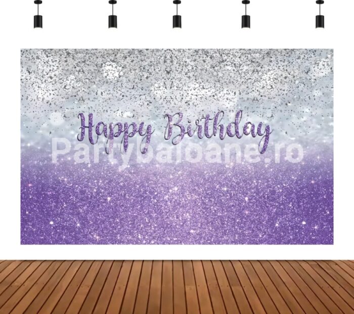 BACKGROUND TEXTIL PENTRU ARANJAMENT ARCADA - HAPPY BIRTHDAY COD 568B