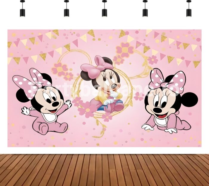 BACKGROUND TEXTIL PENTRU ARANJAMENT ARCADA - MINNIE COD 583B
