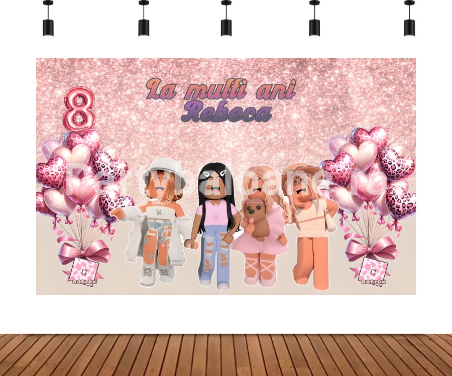 ROBLOX GIRL BACKGROUND PERSONALIZAT-COD B06 1 ROBLOX GIRL BACKGROUND PERSONALIZAT-COD B06